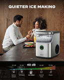 Nugget Ice Maker Countertop, Ice Basket with Handle, Quiet Operation & Self Cleaning Ice Machine, Chewable Ice, 33