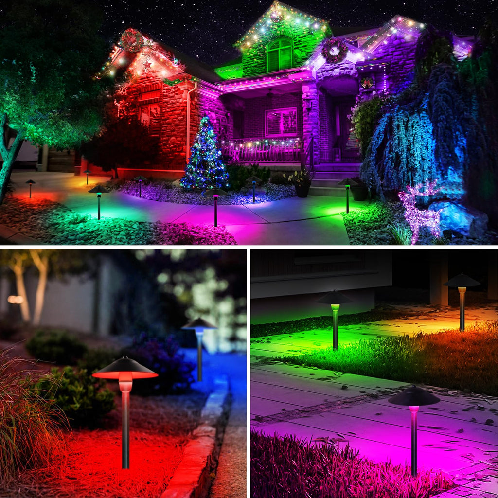 3W RGB Low Voltage Landscape Lights Wired Outdoor