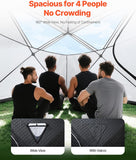 Outdoor Sauna Tent Pro, Portable Steam & Dry Sauna for 4 Persons with Velcro