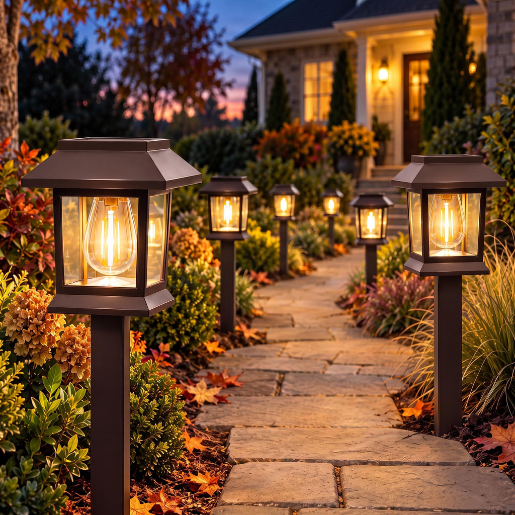 Solar Outdoor Lights, 12 Pack Solar Pathway Lights Waterproof, Landscape Lighting for Path Walkway Lawn Garden Yard