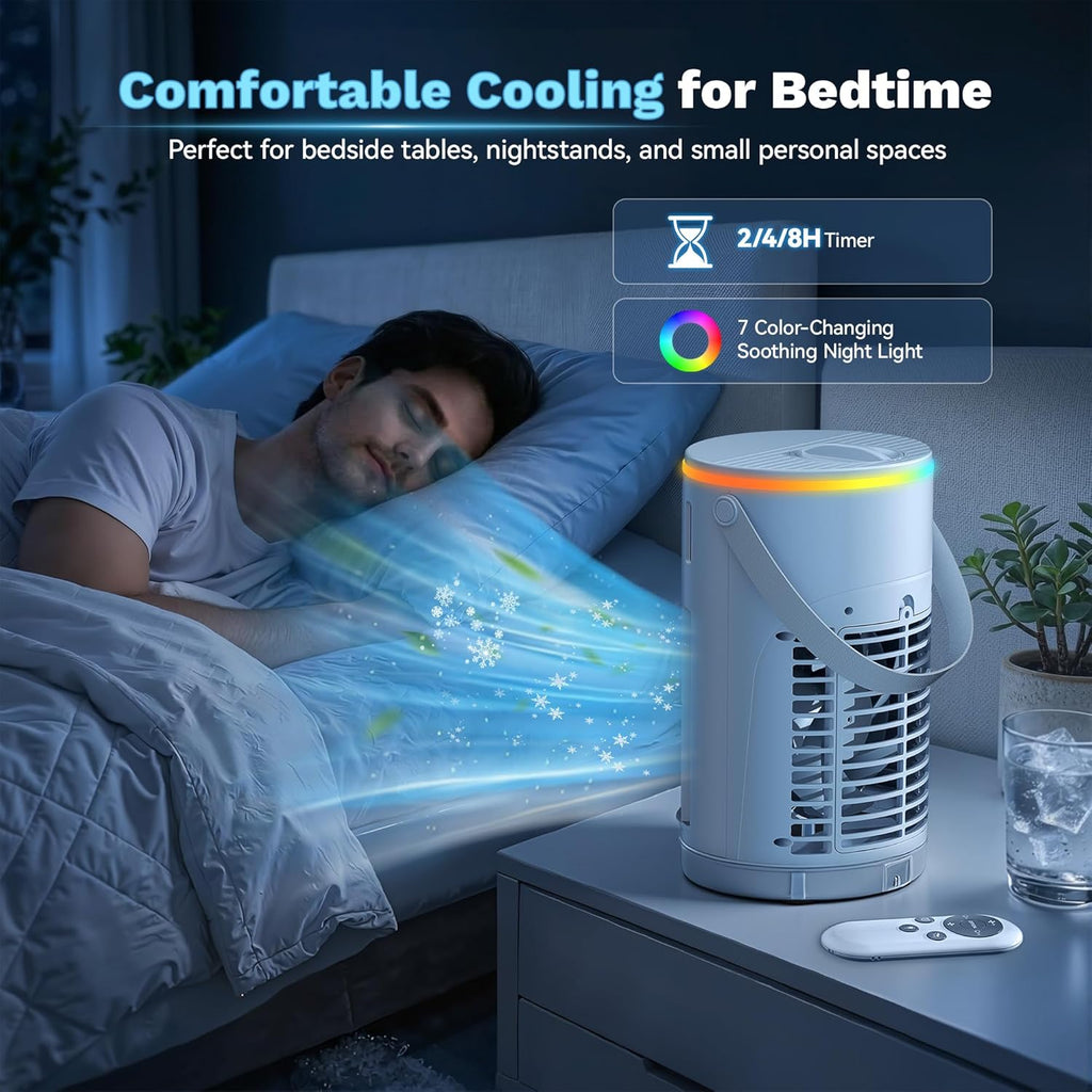Portable Air Conditioners Desktop AC Unit with Water Ice Cooling Mist