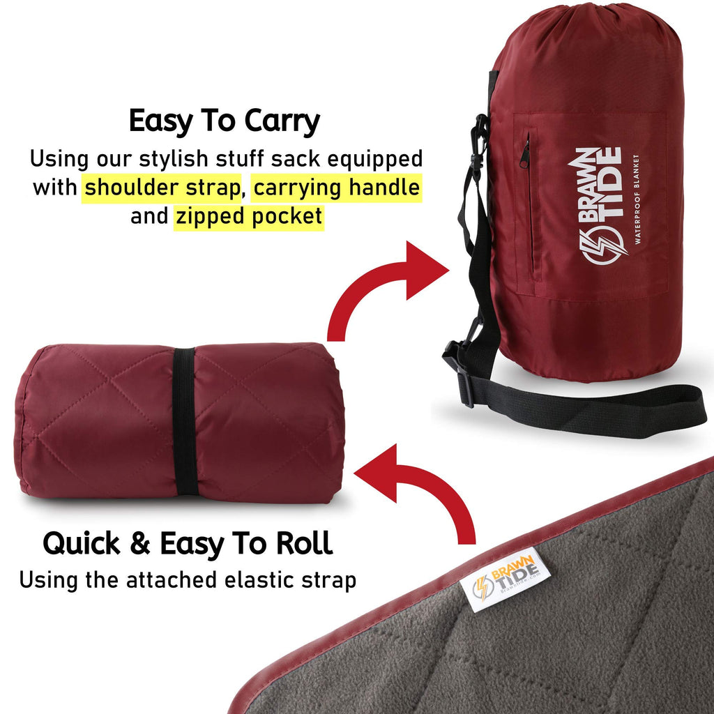 Waterproof Outdoor Blanket for Sporting Events - Warm, Dry & Comfortable