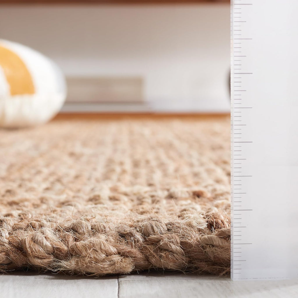 Area Rug - Natural Fiber Collection - Large - Natural Brown, Handmade Jute & Coir, Farmhouse Style, Chunky