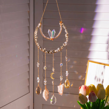 Crystal Suncatcher - Hanging Suncatchers with Crystals and Stones