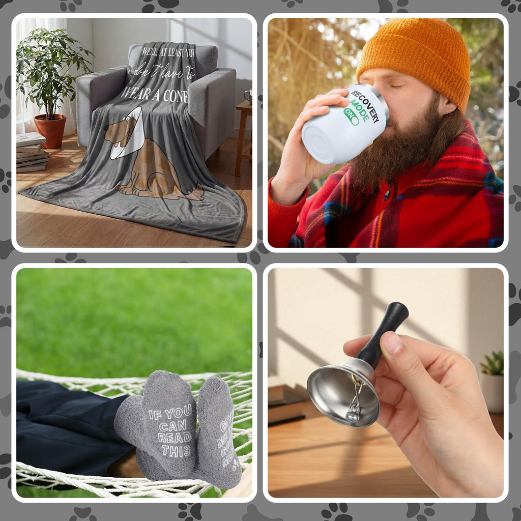 4 Pcs Get Well Soon Gift for Men, Grey