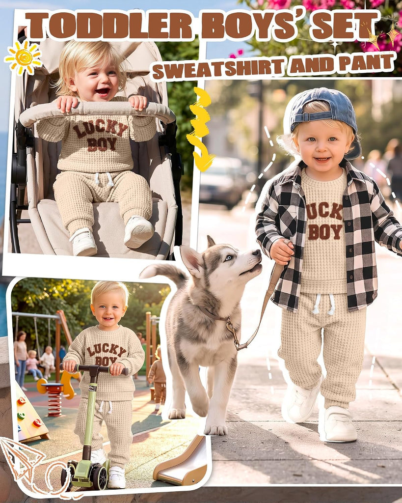 Baby Boys' Clothes Fall Winter Top Pants Set