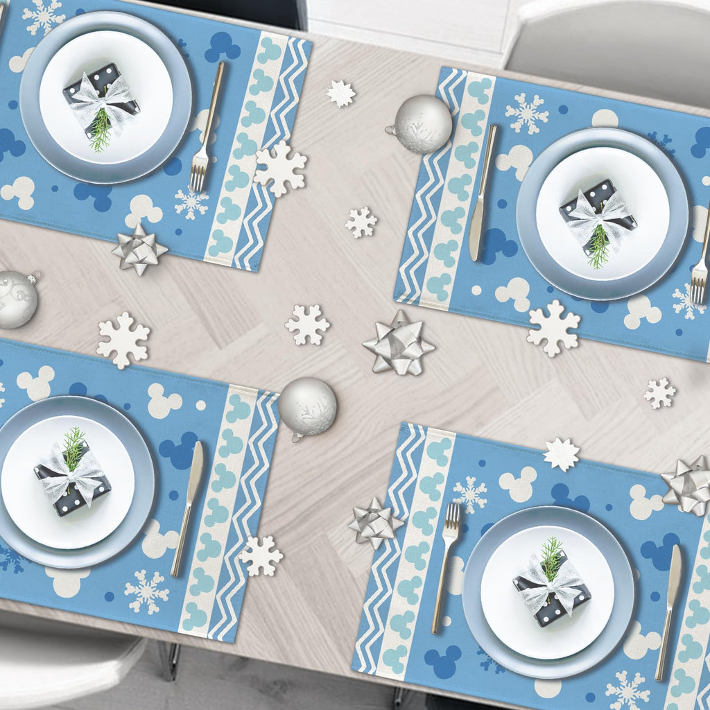 Winter Blue Placemats Set of 4