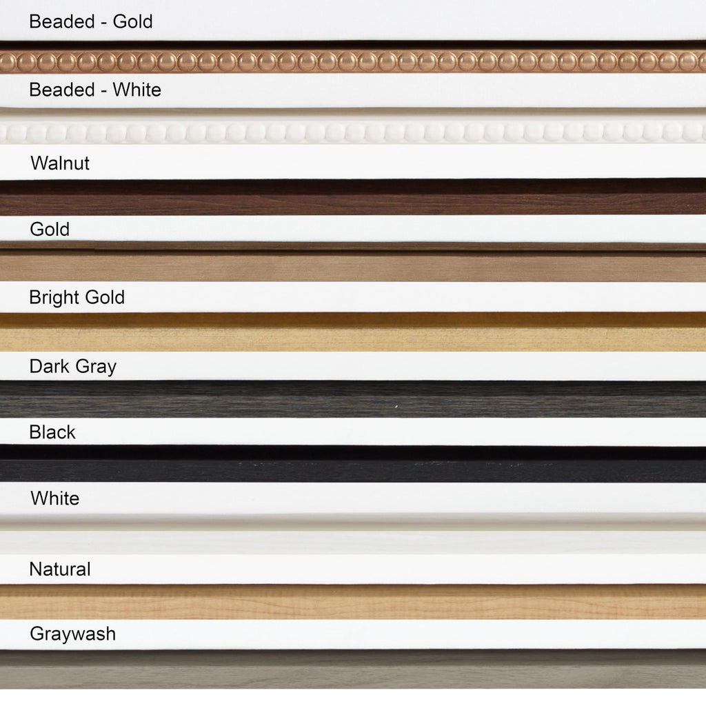 Custom Printed Framed Canvas Wall Art, 22x22 Bright Gold, Sylvie Square Personal Canvas Print with Your Photos