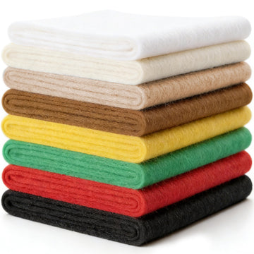 8 Assorted Colors Felt Fabric Sheets, 11.8"x30" 1mm Thin Stiff Felt