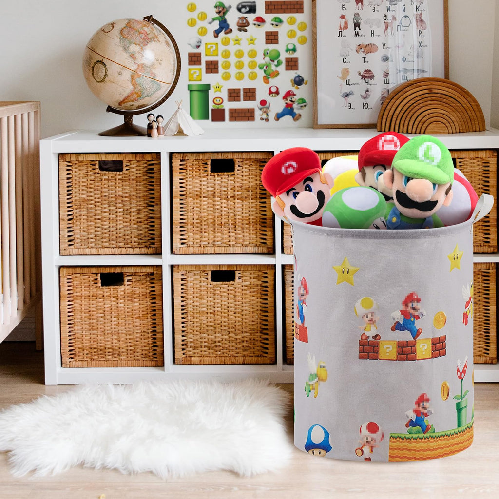 Super Storage Basket, Baby Laundry Large Hamper, Waterproof Nursery Bedroom Decor, Brothers Dirty Clothes Basket for