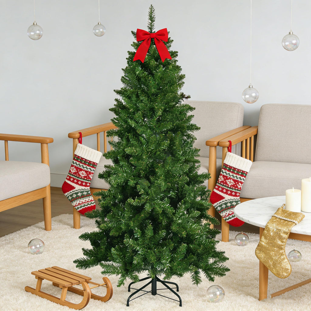 8ft Green Pencil Artificial Christmas Tree