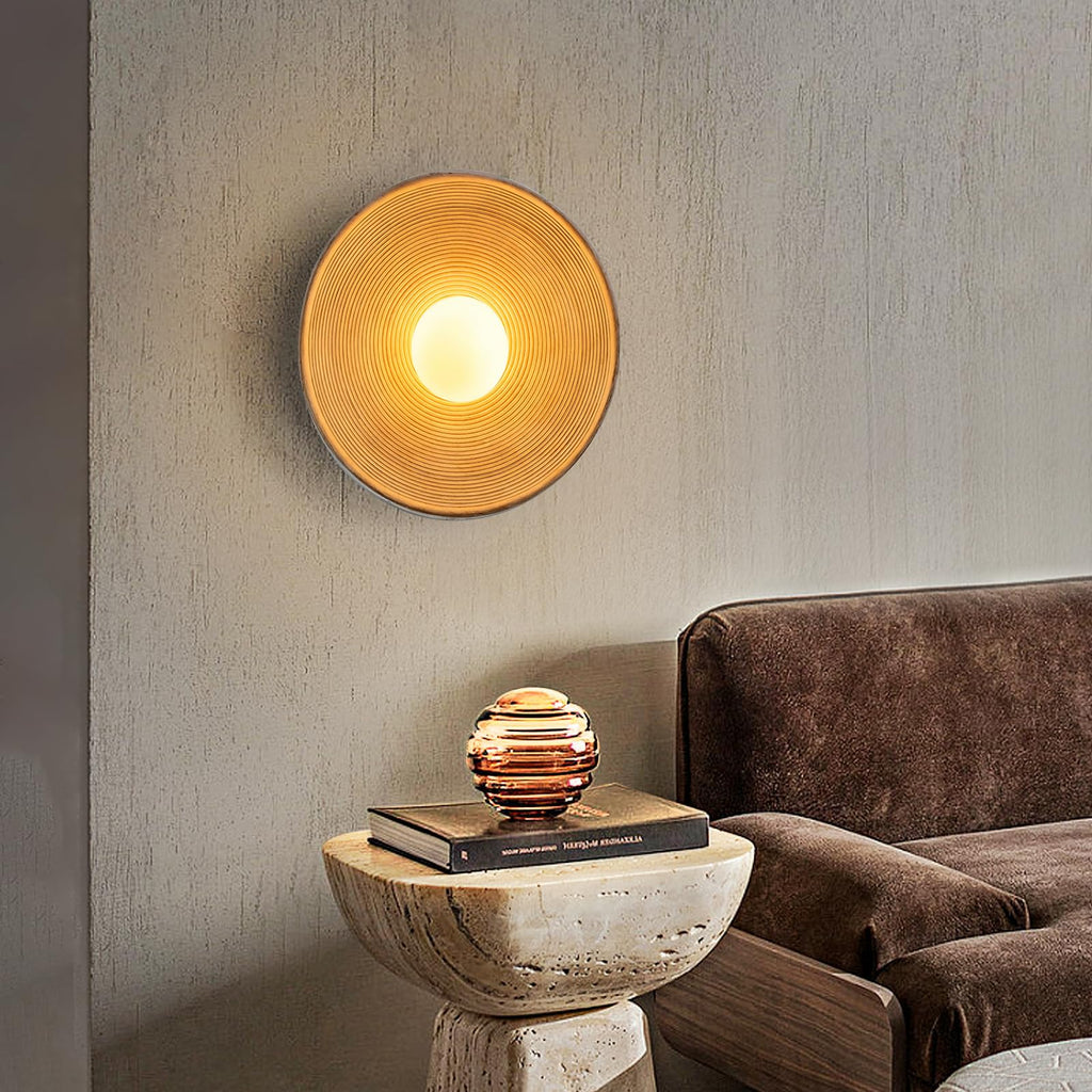 2 Pack Retro Japanese Wall Sconce, Wabi-Sabi Style Resin Wall Lamps G4 Warm Light Home Decor Wall Lights Bedside Art