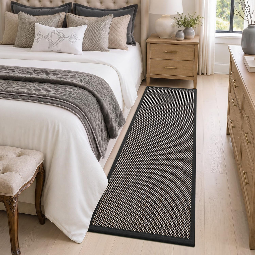 Ultra Th Runner Rug 24x72, Non Slip Entryway Rugs, Black