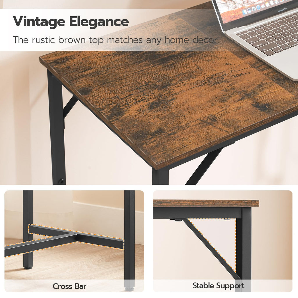 Bar Table with Charging Station, Rectangular Pub Table, High Top Coffee Table, Counter Bar Height Table, Narrow Long