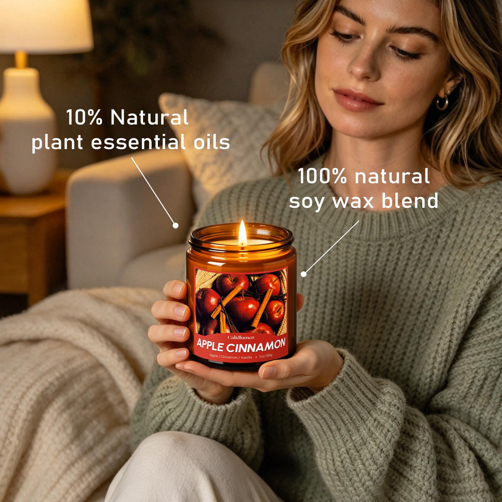 Winter Scented Candles - 4 PC Soy Wax Candle, 28 oz