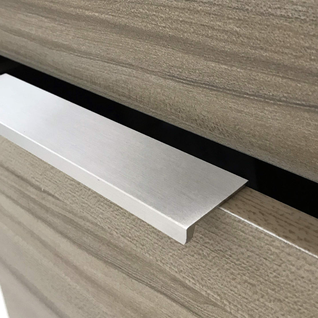 Cabinets Drawers Edge Pulls - 12-Pack, 2" Overall Length, Brushed Nickel, Concealed Tab Pulls Garage Cabinet Drawers