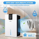 Dehumidifier, 98 OZ Water Tank, Dehumidifiers for Home