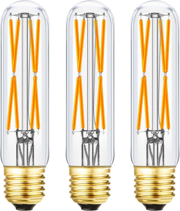 T10 Led Bulb 8W Dimmable E26 Led Tubular Bulbs Soft White 3000K E26