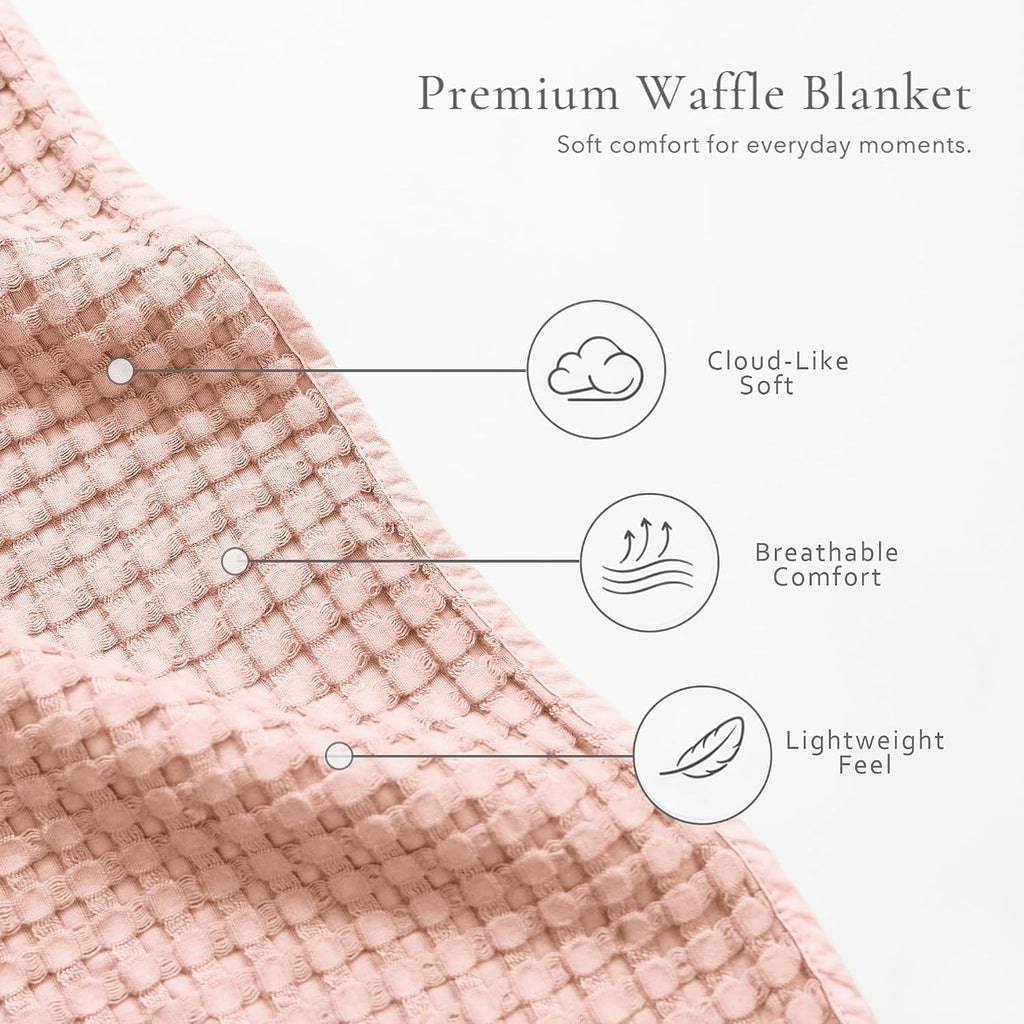 Waffle Baby Blanket for Boys & Girls, Soft Newborn Swaddle Blanket