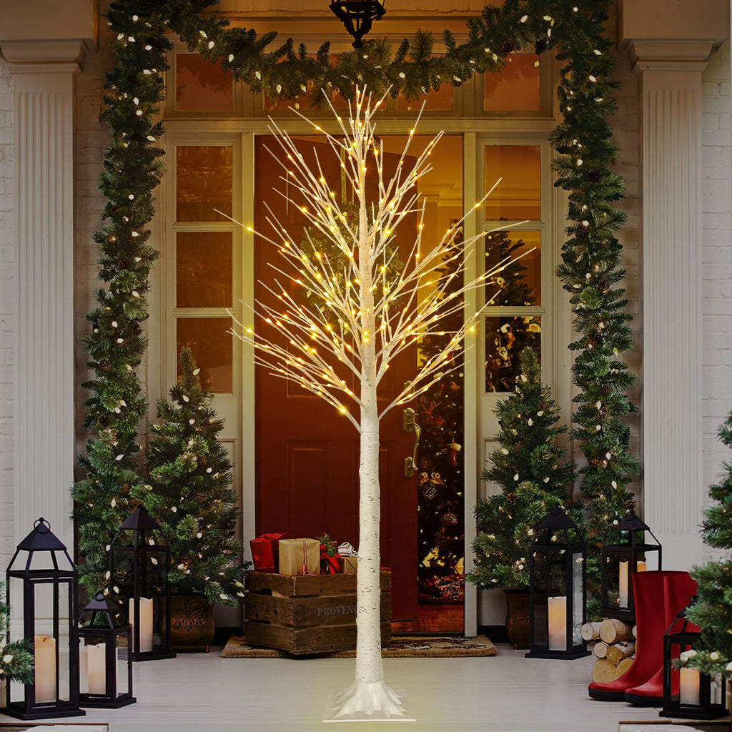 6 FT 144 LED Lighted Birch Tree