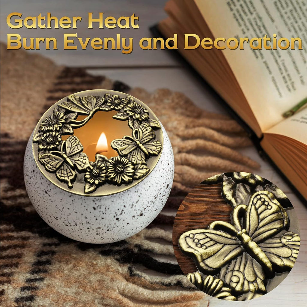 Candle Care Kit with Gift Box, Including Wick Trimmer、Candle Snuffer、2 Candle Toppers and Wick Dipper - Set of 5