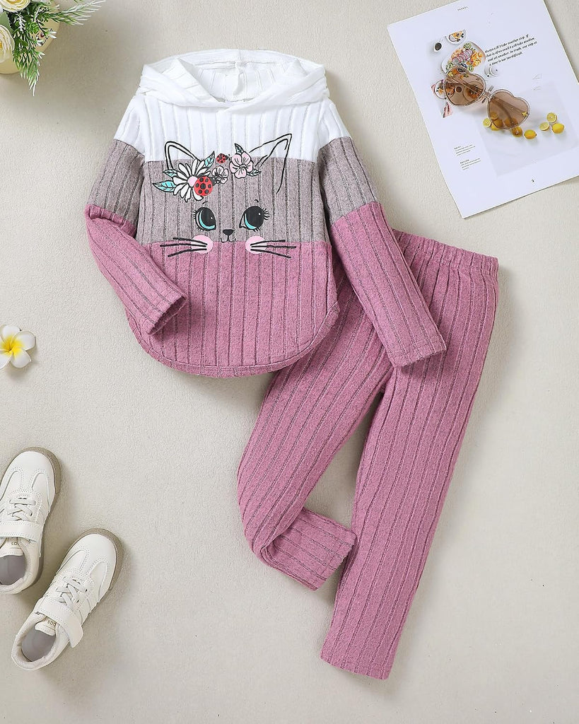 Toddler Girl Clothes Fall Girls Outfits 2 Piece Hoodie and Pants