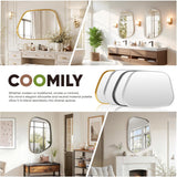 Irregular Wall Mirror 22"x30" Bathroom Mirrors Asymmetrical Artistic Decorative Bedroom Bathroom Hallway Entryway