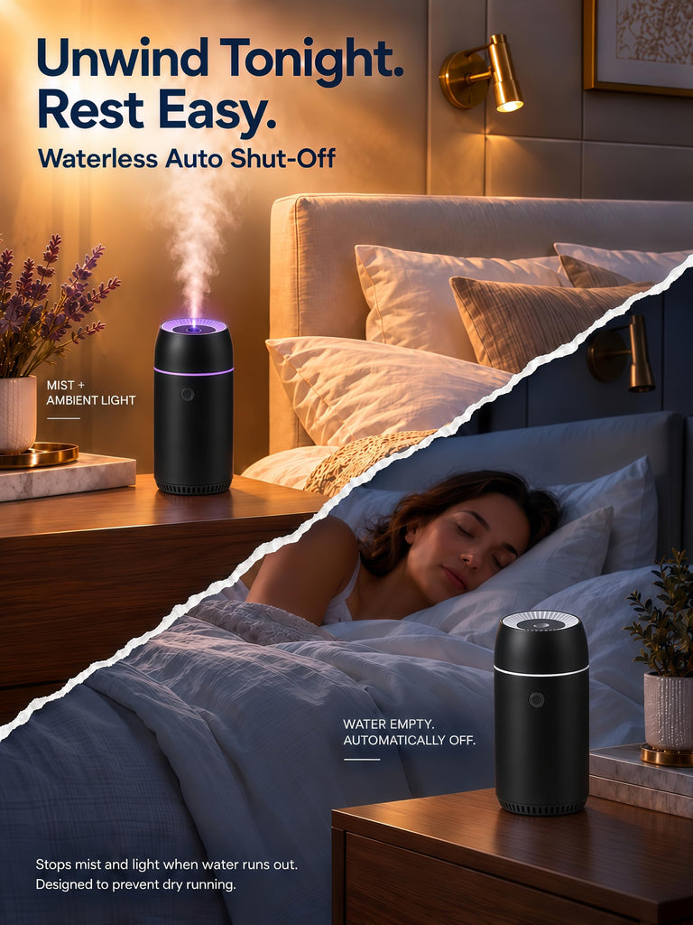 Car Diffuser for Essential Oils Portable Mini Ultrasonic Mist Humidifier 100ml USB Aromatherapy Diffuser Freshener