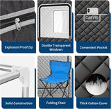 PeakPursuit Sauna Box,Portable Sauna for Home with 4L 1500W Steamer,Portable Steam Sauna Tent with 600D