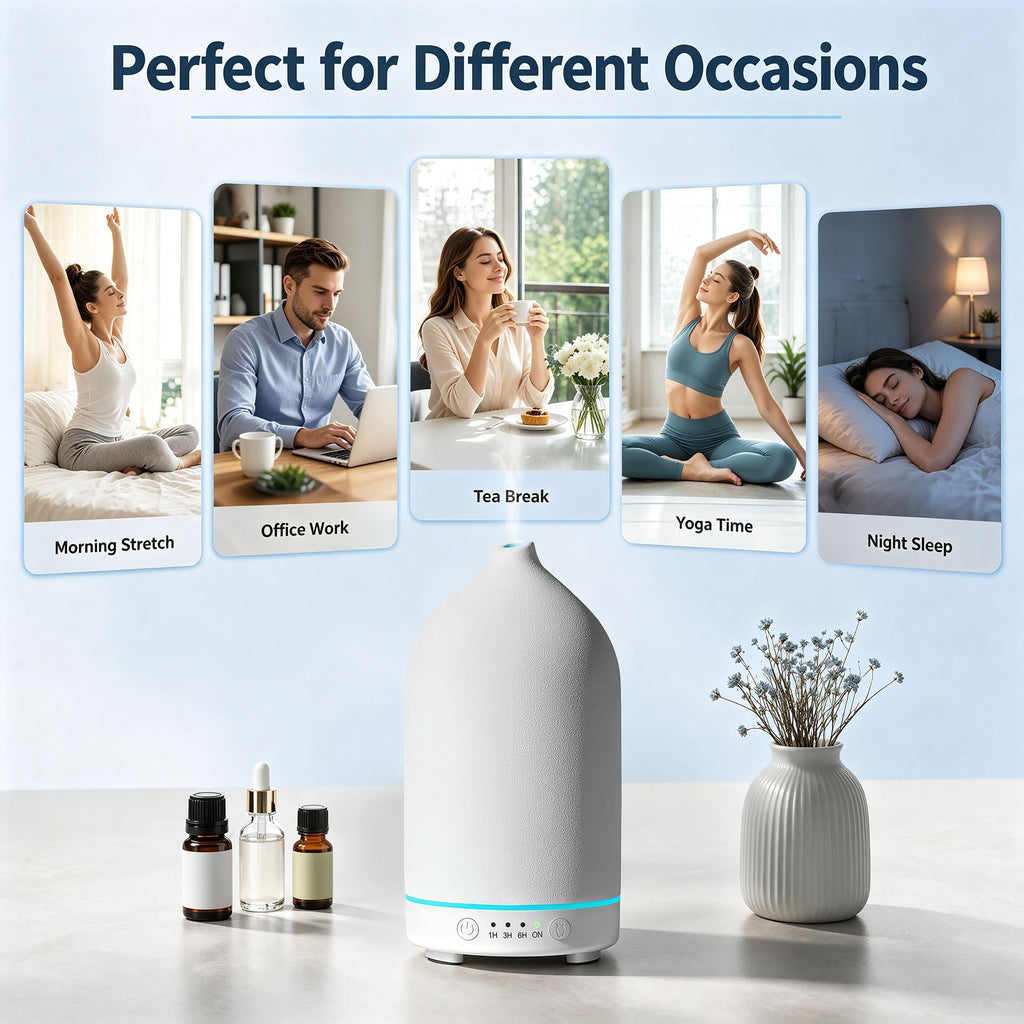Ceramic Essential Oil Diffuser, Stone Diffuser 2 Pack