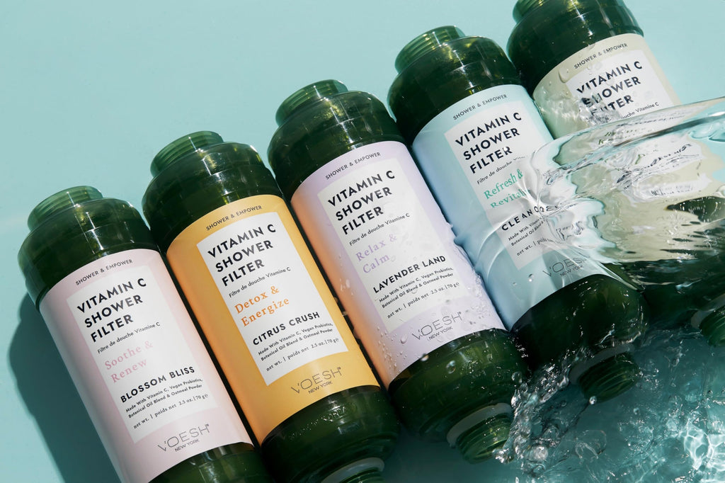 Vitamin C Shower Filter, Clean Ocean, Shower Aromatherapy, Water Purifier, Water Softener, Vegan Probiotics, Spa
