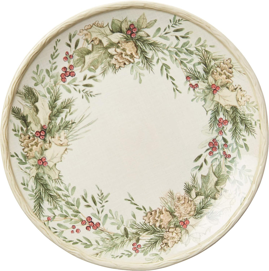 89044RM Holly and Ivy 16pc Dinnerware Set, Service for 4,Multicolored
