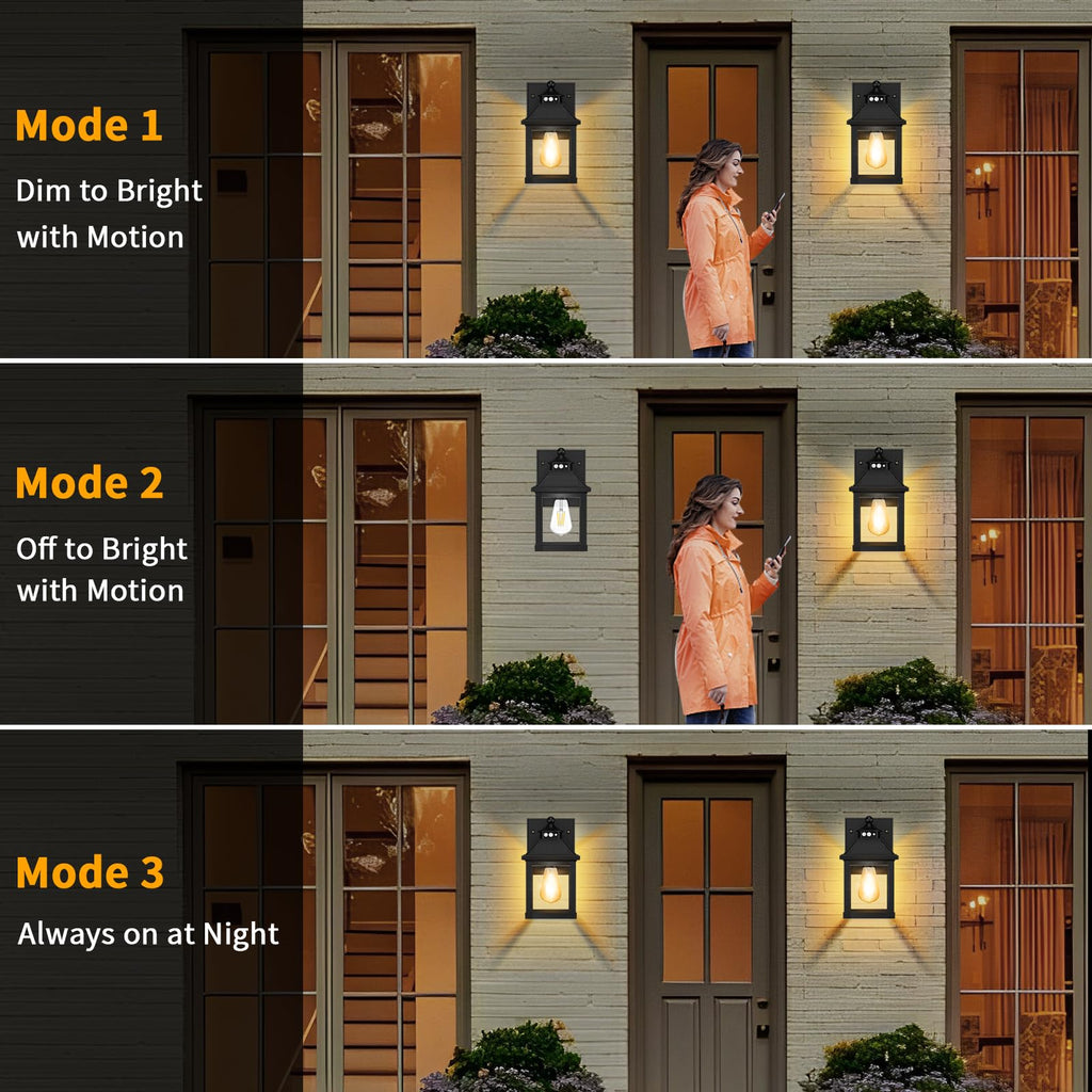 Solar Sconce Lights Outdoor Wall Mount Solar Porch Light Exterior