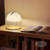 Chrome Bauhaus Light | Retro Mushroom Table Lamp for Room Aesthetic Modern Lighting | Mid Century Modern | Cool Retro