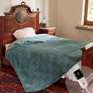 Heated Blanket, Electric Blanket, ETL Certified, Green