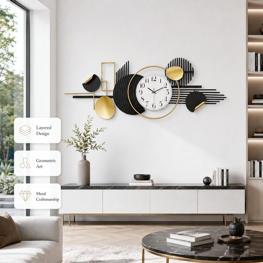 59"Large Wall Clock, Modern Decorative Wall Clock