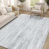 MUJOO 5x7 Washable Area Rug,Modern Abstract Rugs for Living Room Bedroom Dining Room,Large Non Slip Carpet Indoor,Low
