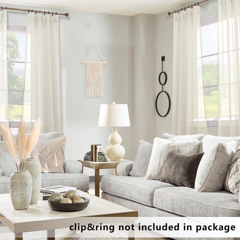 Beige Curtains 108 ines Long Outdoor Set of 2 Panels Extra Long Summer Light Filtering Linen Look Semi Sheer Drapes