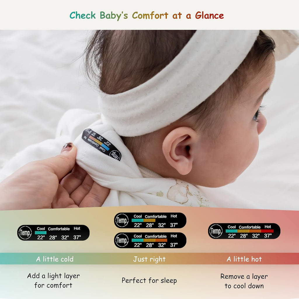 Sleep Sack 1.0 TOG Year Round, Soft Rayon Made from Bamboo Wearable Blanket with 2 Way Zipper