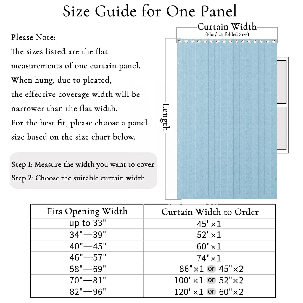 100% Blackout Curtain with Magnetic Closure - Pinch Pleat Look Window Drapes & Doorway Privacy Screen, Accordion