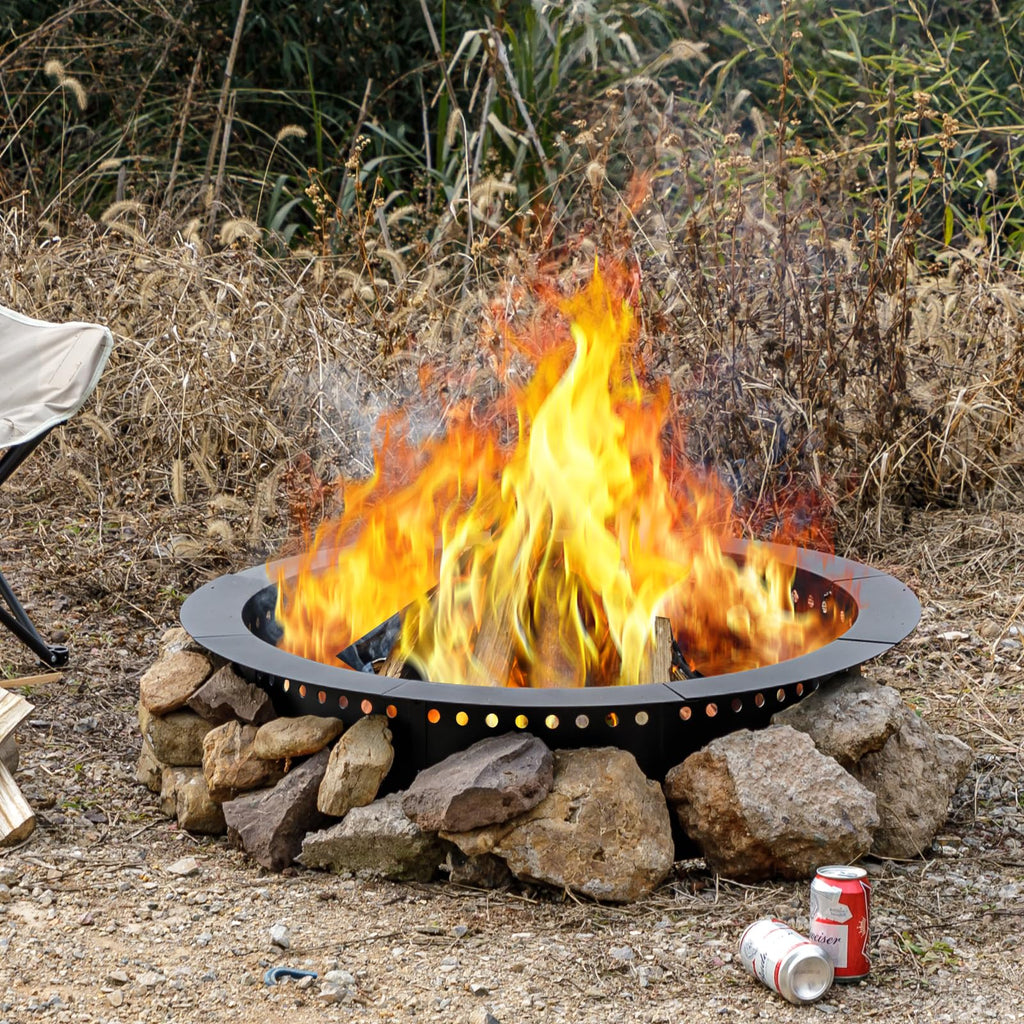 42 inch Outdoor Fire Pit Liner, Big Round Heavy Duty Fire Pits