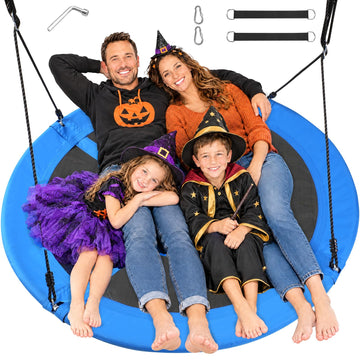 60-Inch Saucer Tree Swing for Kids & Adults, Large Backyard Swing