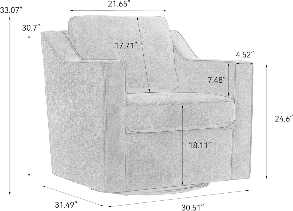 Faux Leather Swivel Accent Barrel Chairs, Cream - Set of 2