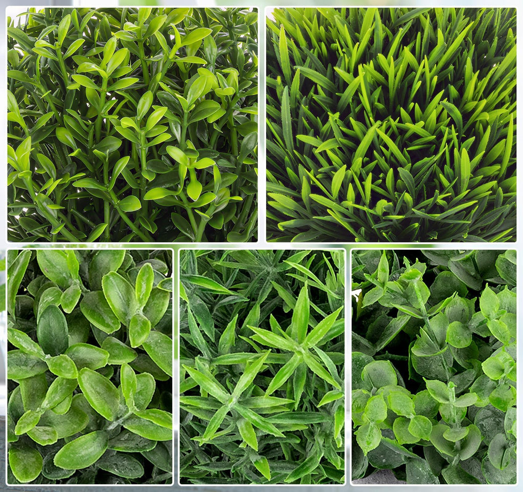 Fake Plants, 5PCS Small Artificial Greenery Eucalyptus Plants Indoor in Pots
