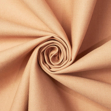 Cotton Duck Canvas Fabric Heavy Duty Outdoor 10 Oz Thick Cloth Material By The Yard & Roll Wholesale - Nude (1 Yard)