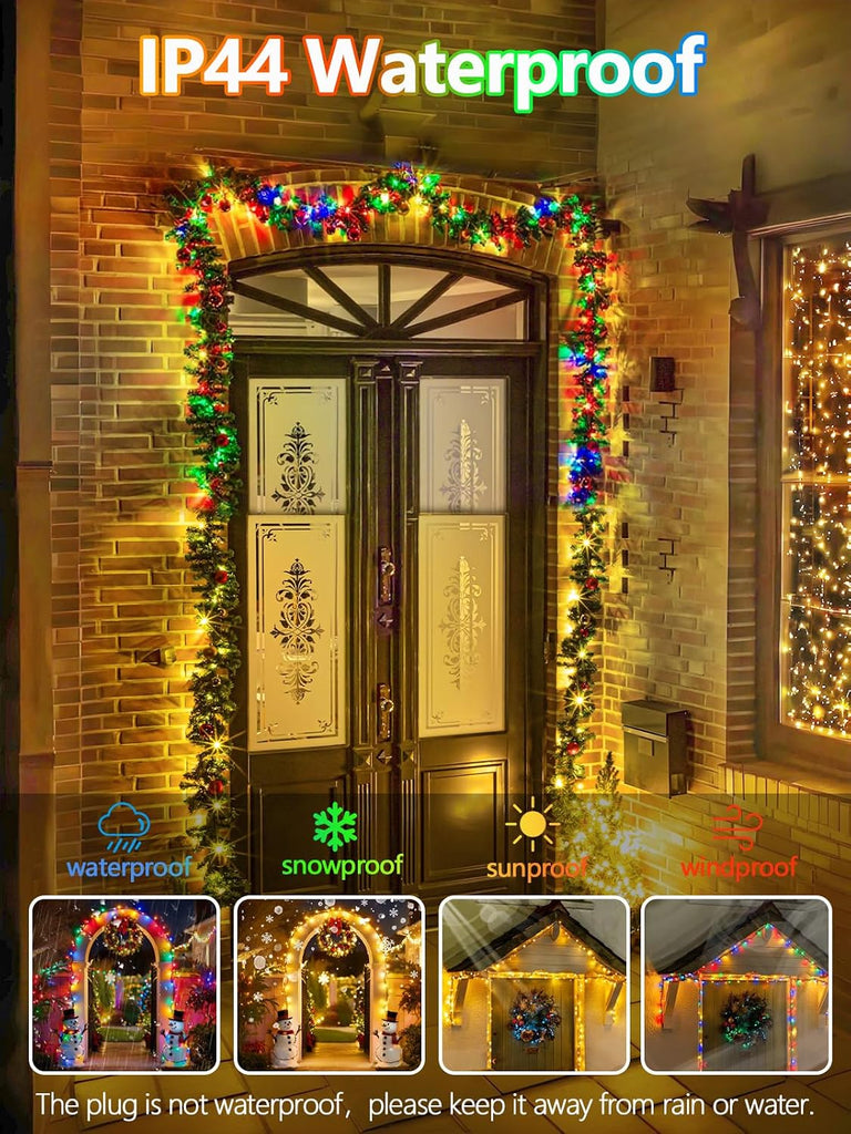 500 LED 165 FT Color Changing Christmas Lights with Remote Timer & 11 Modes