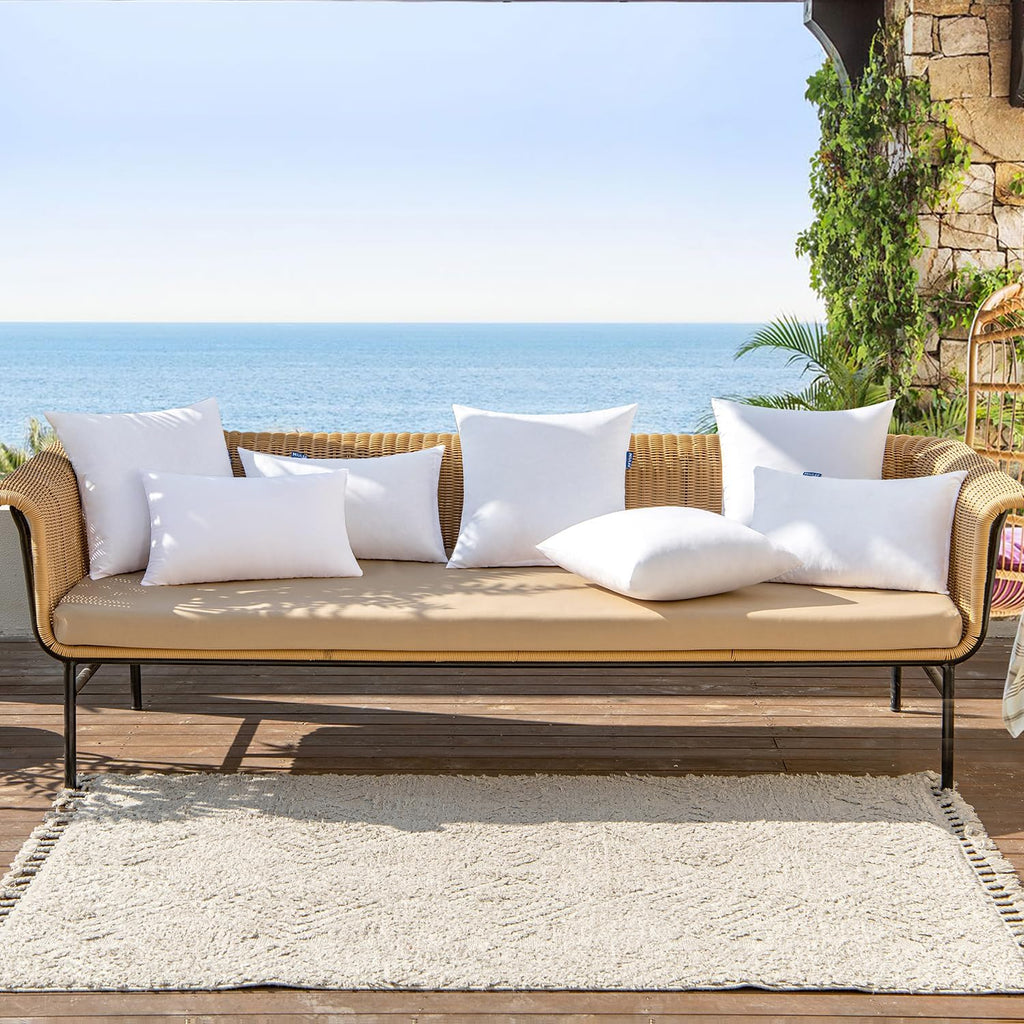 18x18 Inch Outdoor Pillow Inserts - Set of 2