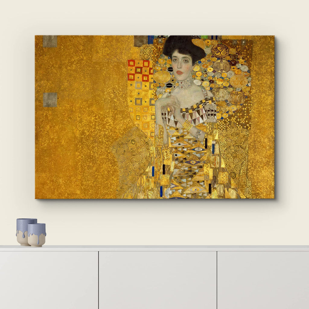 Canvas Print Wall Art Adele Bloch-Bauer I by Gustav Klimt Nature Abstract Oil Painting Fine Art Traditional Scenic