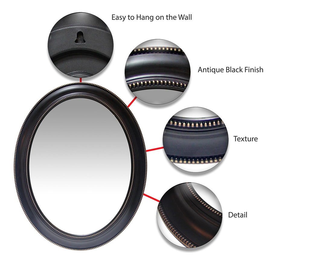 Sonore 30 inch by 24 inch Decorative Oval Bathroom Vanity Hanging