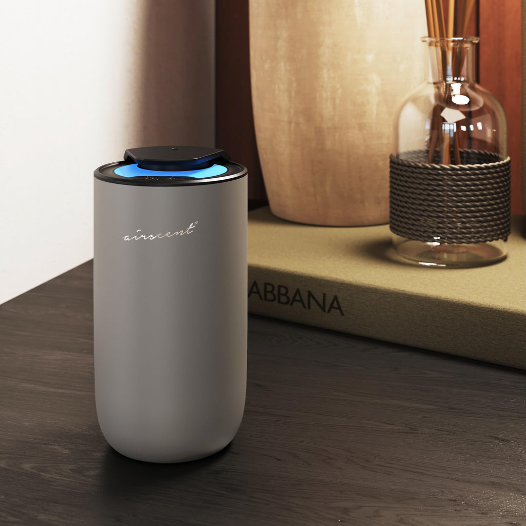 The AirScent Mini Waterless Diffuser - Silver Finish - 15 mL Capacity